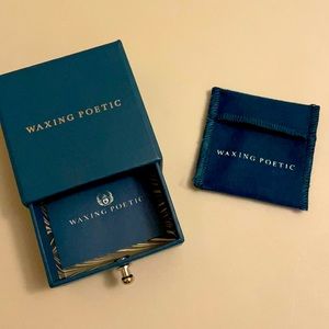 Waxing Poetic box, jewelry bag and care instructions (no jewelry included)